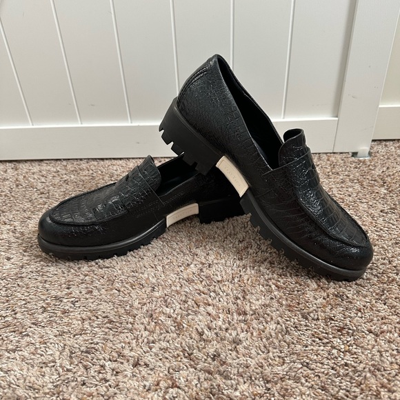 EUC Women's Ecco Black Modtray Slip-On Loafers Size EU 40 Or US 9 - 9.5 - Picture 3 of 7